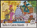 Turks and Caicos Isls - 1985 - Walt Disney - 3 ¢ - Multicolor - Walt Disney, Pirates - Scott 699 - Disney Pirates Of The Caribbean A Bride to The Highest Bidder - 0